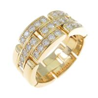 カルティエ マイヨンパンテール ハーフダイヤ リング