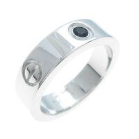 カルティエ ラブリング 1Pブラックサファイヤ