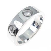 カルティエ ラブリング ハーフダイヤ