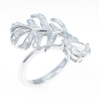 シャネル プリュム リング 0．52ct・D・VVS2・ペアシェイプ