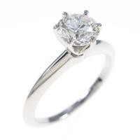 ティファニー クラシックソリティア リング 0．72ct・I・VVS1・3EXT