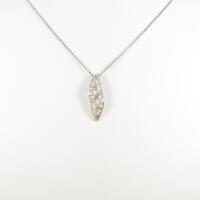 K18WG ダイヤモンドネックレス