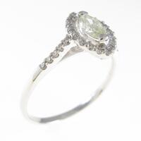 K18WG ダイヤモンドリング