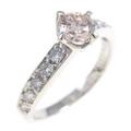 プラチナピンクダイヤモンドリング 0．386ct・FLBP・SI2