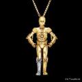 【新品】スター・ウォーズ C?3PO ネックレス K18