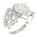 【リメイク】プラチナダイヤモンドリング 4．184ct・I・SI2・ペアシェイプ