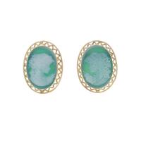 750YG メノウカメオピアス