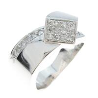 K18WG ダイヤモンドリング