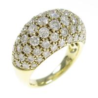 K18YG パヴェ ダイヤモンドリング