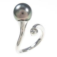 K18WG クロチョウパールリング