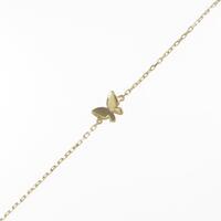 K18YG バタフライ ブレスレット