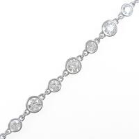 K18WG ダイヤモンドブレスレット