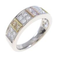 K18スリーカラー ダイヤモンドリング