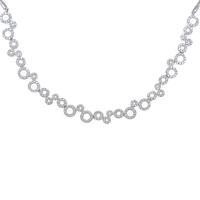 K18WG ダイヤモンドネックレス