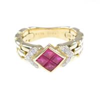 K18YG ルビーリング