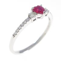 PT ハート ルビーリング