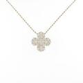 K18YG クローバー ダイヤモンドネックレス