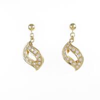 K18YG ダイヤモンドピアス