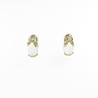 K18YG ラビット ムーンストーンピアス