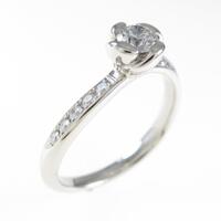 プラチナダイヤモンドリング 0．207ct・G・VVS1・3EXT