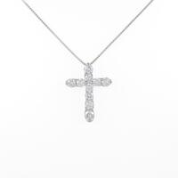 PT クロス ダイヤモンドネックレス