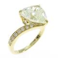 K18YG ハート ダイヤモンドリング 3．042ct・VLY・SI1・ハートシェイプ