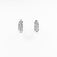 K18WG ダイヤモンドピアス