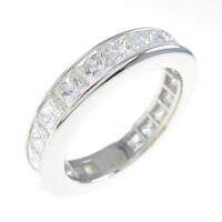 ハリーウィンストン プリンセスカット チャネルセット リング