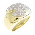 750YG／750WG パヴェ ダイヤモンドリング