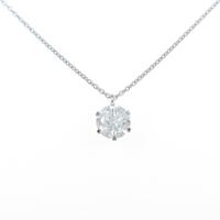 【リメイク】プラチナダイヤモンドネックレス 1．082ct・I・I1・GOOD