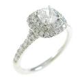 ティファニー ソレスト リング 0．38ct・D・VS2・クッションカット