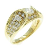 K18YG ダイヤモンドリング