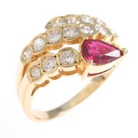 K18YG ルビーリング