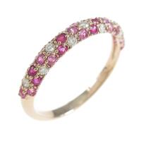 K10PG ピンクサファイヤリング