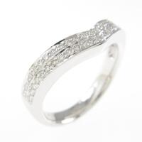 K18WG ダイヤモンドリング