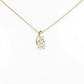 K18YG ダイヤモンドネックレス 0．550ct・I・VVS2・GOOD