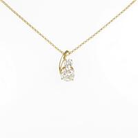K18YG ダイヤモンドネックレス 0．550ct・I・VVS2・GOOD
