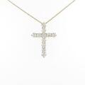 【リメイク】K18YG クロス ダイヤモンドネックレス