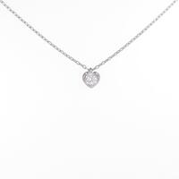 ロイヤル アッシャー ハート ダイヤモンドネックレス