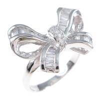 PT リボン ダイヤモンドリング