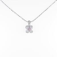 PT フラワー ピンクダイヤモンドネックレス