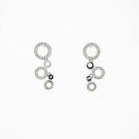 K18WG ダイヤモンドピアス