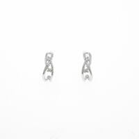 K14WG ダイヤモンドピアス