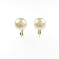 K18YG シロチョウパールイヤリング