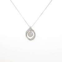 PT 2WAY パヴェ ダイヤモンドネックレス