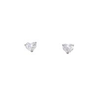 【リメイク】プラチナダイヤモンドピアス 0．403ct・0．446ct・F・VVS2・ハートシェイプ