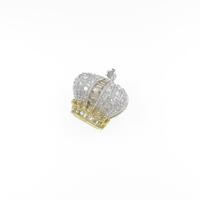 K18YG／K18WG クラウン ダイヤモンドペンダント