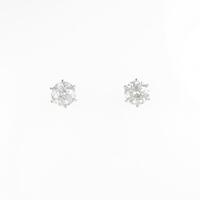 プラチナダイヤモンドピアス 0．530ct・0．550ct・F?H・I1・GOOD