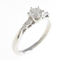 プラチナダイヤモンドリング 0．303ct・F・VS1・3EXT・H＆C