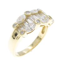 K18YG ダイヤモンドリング